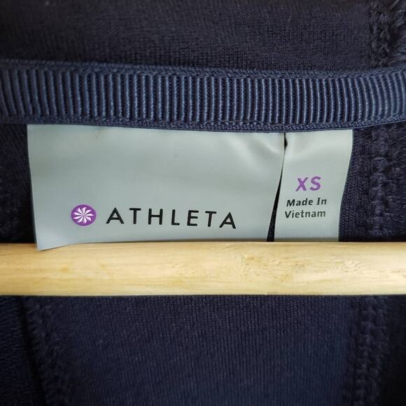 Athleta Womens Lotus Vest Full Zip Navy Modal Blend Sleeveless XSmall - Picture 7 of 10